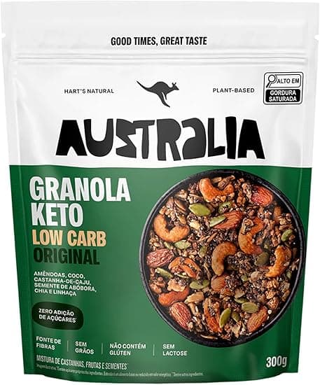 Granola Hart’s Australia Keto Low Carb por R$39,60 com entrega grátis
