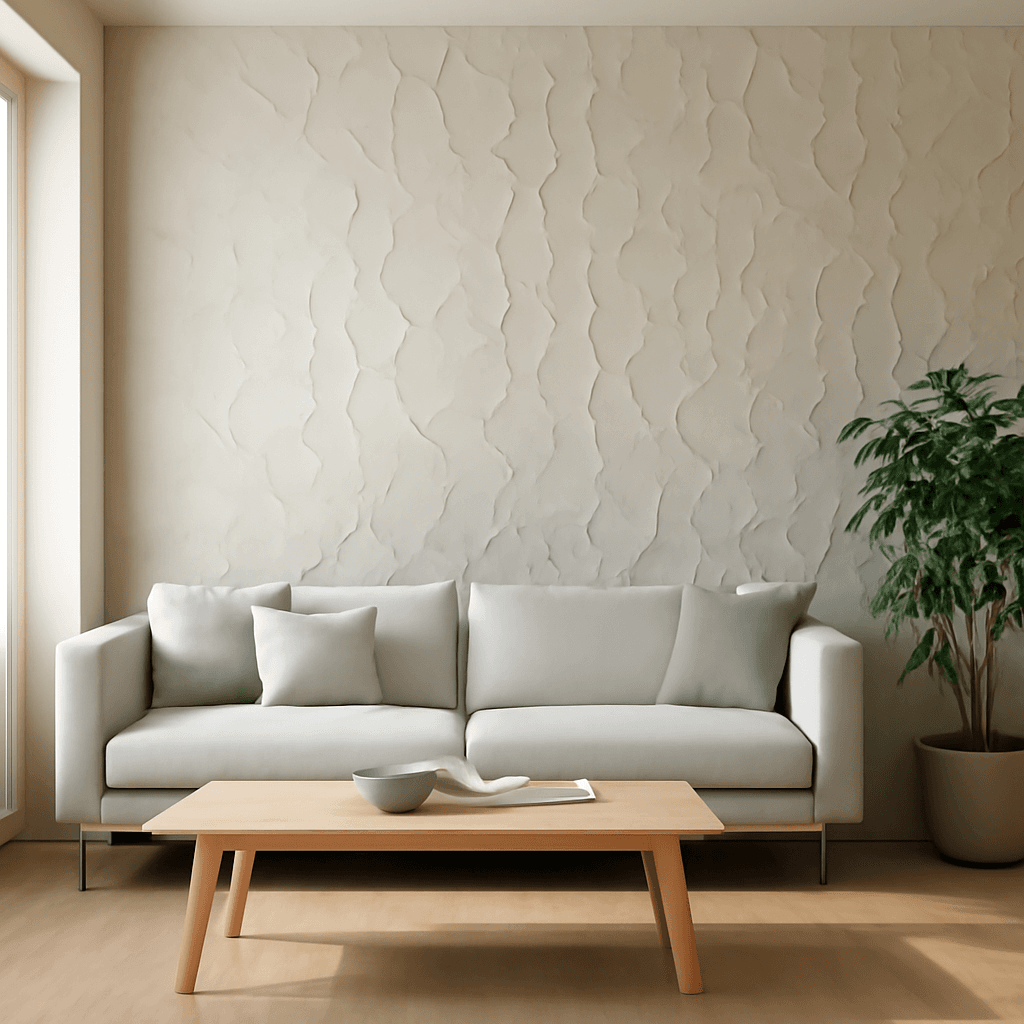 papel de parede 3D que disfarça imperfeições e renova a decoração da casa