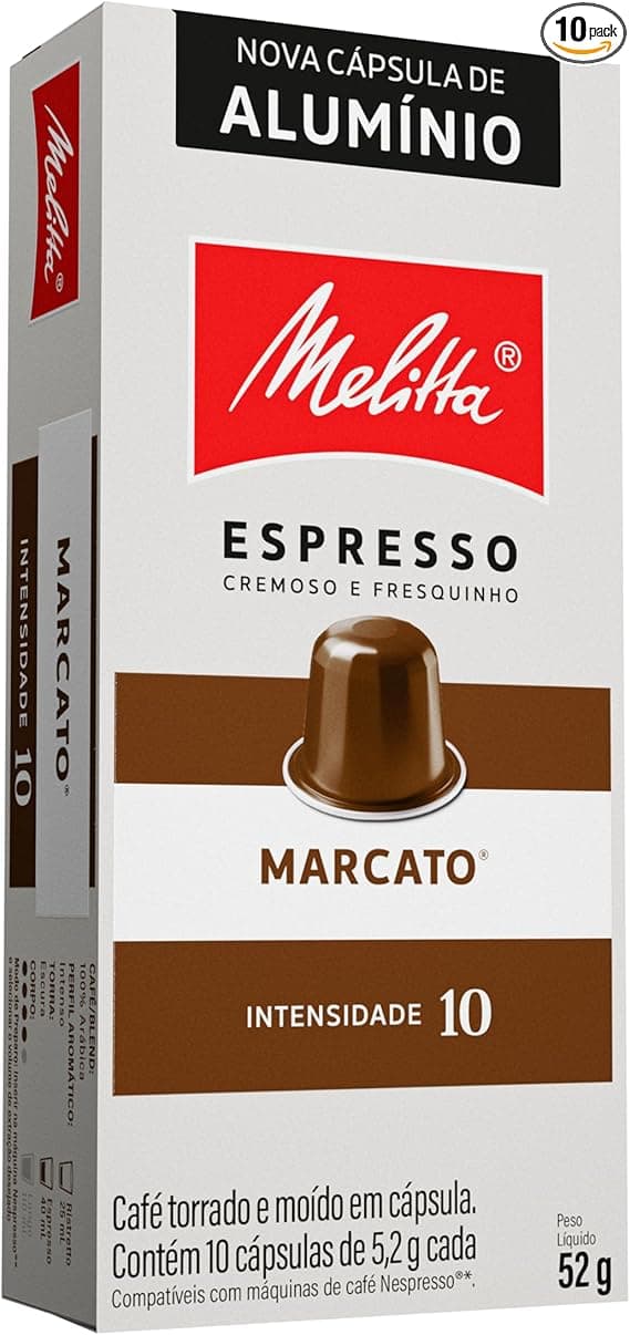 Melitta Marcato Int. 10 – Compatível Nespresso, R$25,57 Amazon