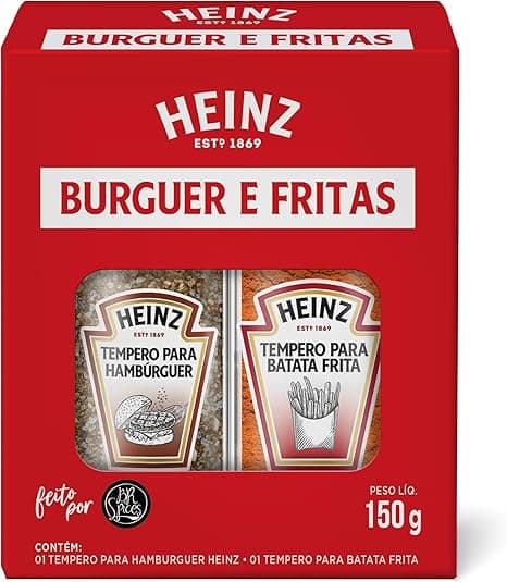 Heinz Temperos 150g para Hambúrguer e Batata R$35,90 com frete grátis