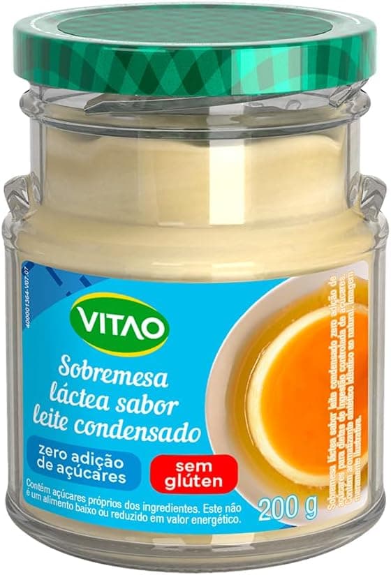 Leite Condensado Zero Vitao: sabor sem açúcar a R$35,50 na Amazon