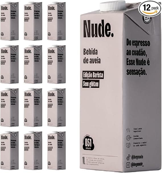 Pack Nude Leite de Aveia Barista 1L (12 unid.): de R$245 por R$232,75