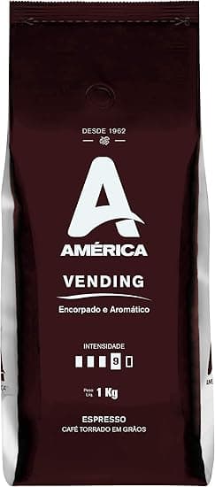 América Café Torrado em Grãos Vending 1 Kg R$101,90 com frete grátis