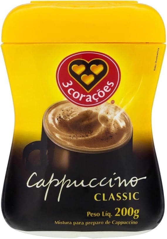 Cappuccino 3 Corações Classic 200 g – R$19,99 na Amazon entrega grátis