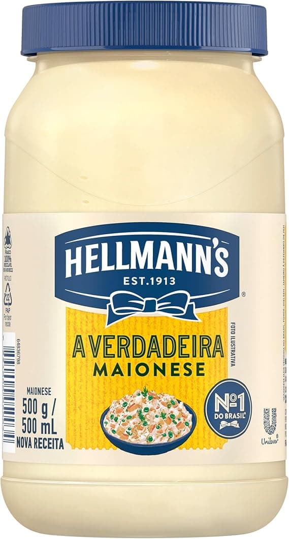 Hellmann’s Tradicional 500g: R$21,99 na Amazon, frete grátis