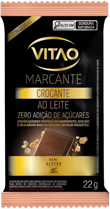 Vitao Zero Açúcar: Chocolate ao Leite com Cereais, preço não informado