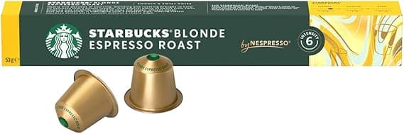 Blonde Espresso Roast (Starbucks/Nespresso) – 10 cápsulas por R$25,19