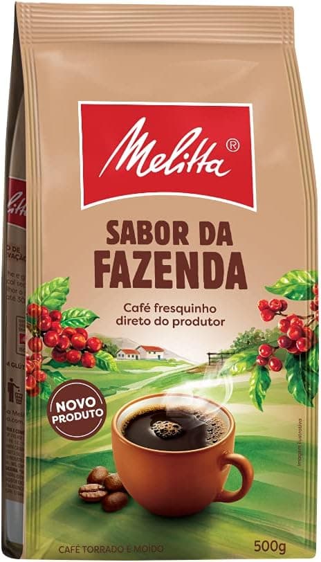 Melitta Fazenda 500g:R$43,49 AMZ aroma marcante e sabor equilibrado