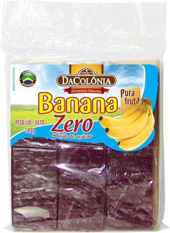 DaColônia Banana Zero Cartela180G: 100% fruta, zero açúcar – R$20,67