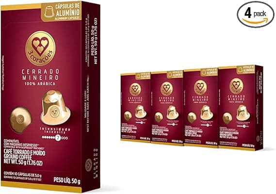 3 Corações Cerrado Mineiro: Cápsulas Nespresso Original, 40 un. por R$70,45