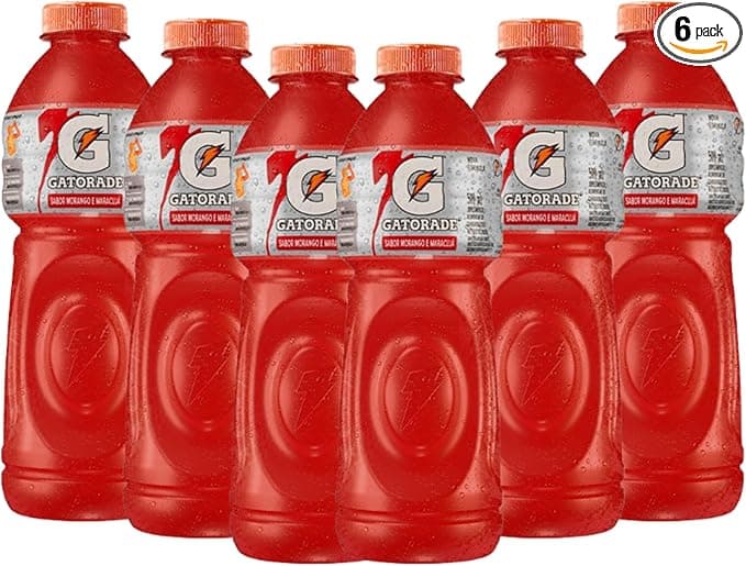 Gatorade Morango com Maracujá 500ml: Pack 6 por R$32,94