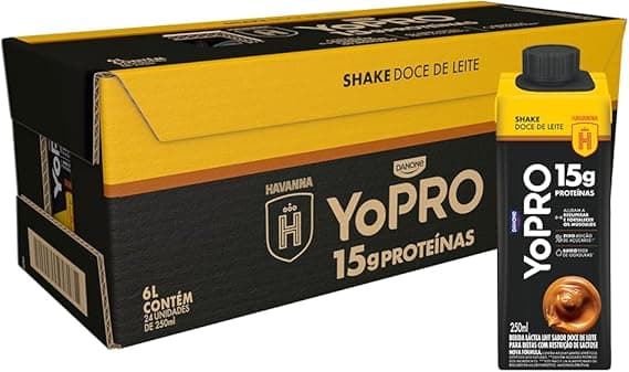 YoPRO Doce de Leite Havanna: 24×250 ml por R$200,29 com entrega grátis