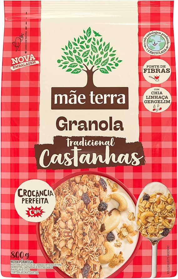 Granola Mãe Terra Tradicional com Castanhas-do-Brasil 800 g — R$39,41