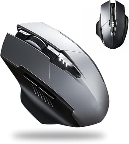 Mouse Gamer Easy Gaming Sem Fio Recarregável 1600 DPI: R$49,45 na BF