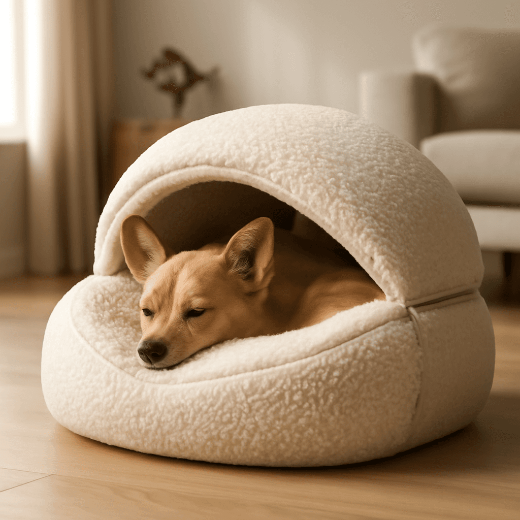 Cama pet canguru que oferece conforto térmico e praticidade para o descanso diário do seu pet