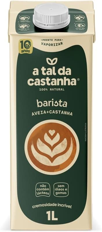 Barista Aveia e Caju 1L: espuma estável para café, R$21,90 na Amazon