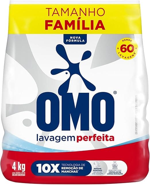 OMO Lavagem Perfeita 4Kg com 12% de desconto – R$60,99 (de R$69,99)