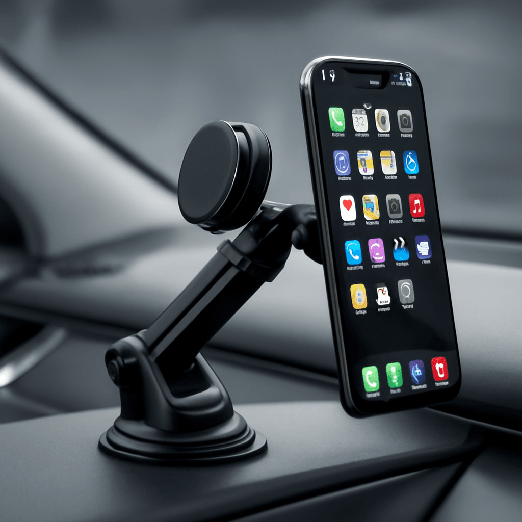 Suporte magnético para celular com fixação segura e ajuste 360 para uso diário