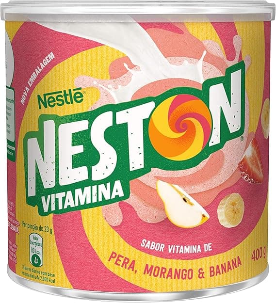 Neston Cereal Infantil Morango Pêra Banana 400g — R$11,99 na Amazon