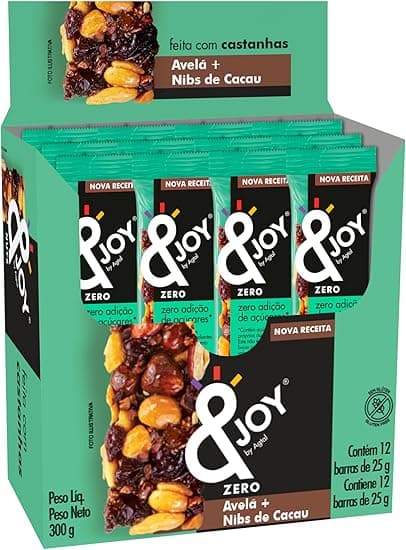 Enjoy Zero Açúcar Avelã &amp; Nibs de Cacau 12x25g — R$49,90 na Amazon