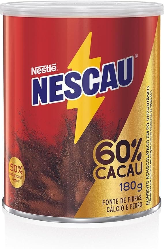 NESCAU 60% CACAU 180g por R$17,29 Amazon frete grátis acima de R$19