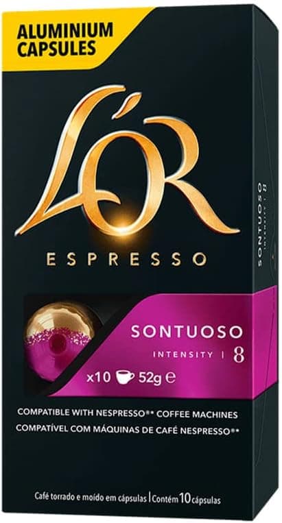 L’OR Sontuoso: 10 cápsulas R$25,98 com entrega grátis, crema sedosa