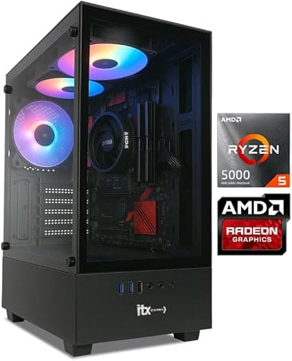 PC Gamer ITX Arena com Ryzen 5 5600GT, 16GB/480GB SSD por R$2.249,90 BF