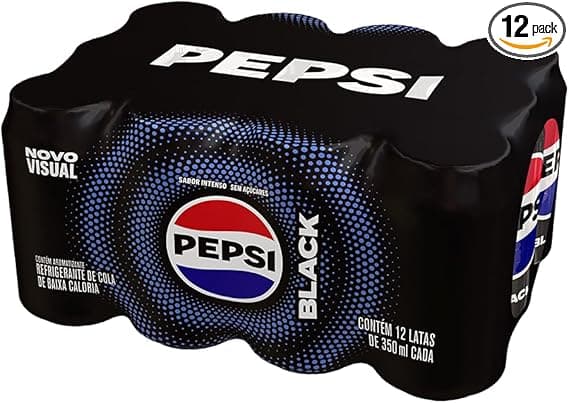 Pepsi Zero BLACK: Pack 12×350 ml, preço ainda não divulgado na Amazon