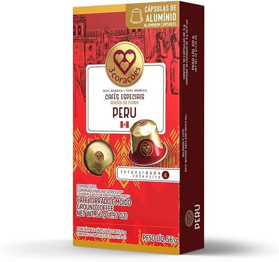 3 Corações Regiões do Mundo Peru para Nespresso — preço não informado