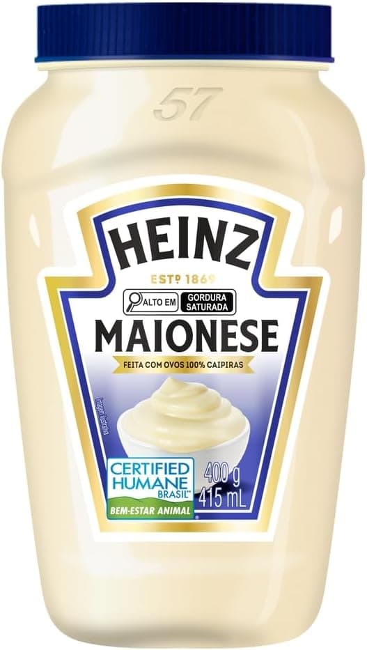 Maionese Heinz 400 g com oferta; preço não informado na Amazon