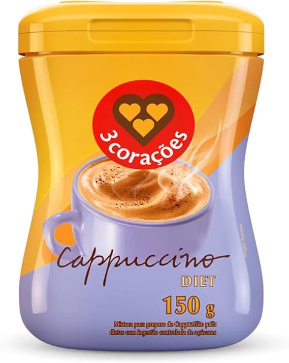 Cappuccino Diet 3 Corações: entrega grátis e assinatura por R$23,18