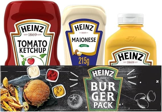Pack Heinz Hambúrguer: Ketchup/Maionese/Mostarda por R$35,99 na Amazon