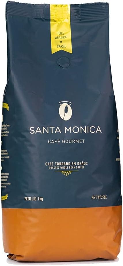 Café Santa Mônica Gourmet 1kg: preço na Amazon R$135,68 e torra média