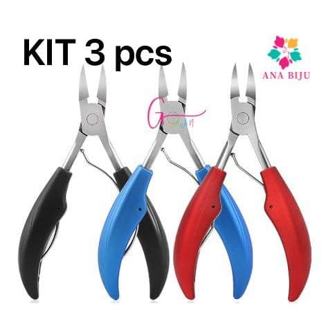 Kit cortador de unhas em aço com precisão conforto e alta durabilidade para cuidados diários