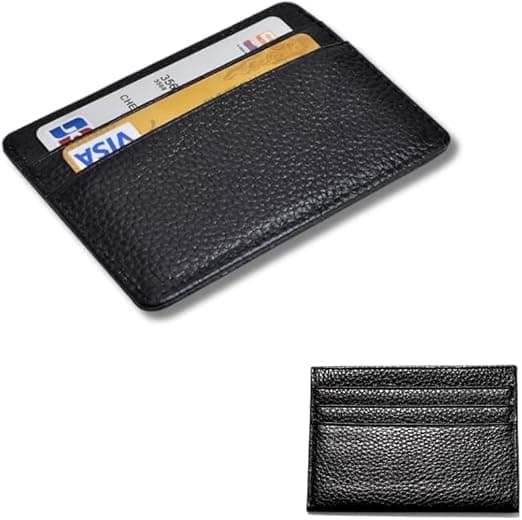 Carteira Slim em Couro com CNH e Porta-Cartões – R$29,90 na Amazon