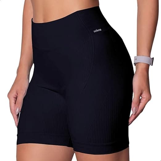 Short Academia Feminino Sem Costura Selene: R$37,65 com 16% na Amazon