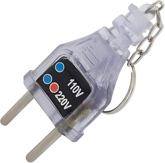 Chaveiro tester de voltagem 110/220 V, compacto, por R$21,49 na Amazon