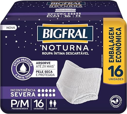 Bigfral Noturna P/M 16 Unidades: R$47,09 com 30% de desconto