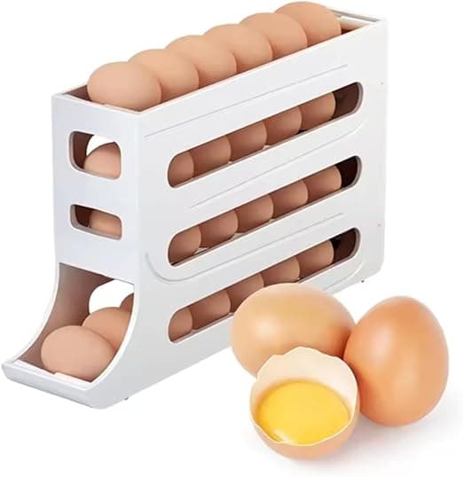 Porta-Ovos com Rolamento Automático – 4 Camadas a R$14,94