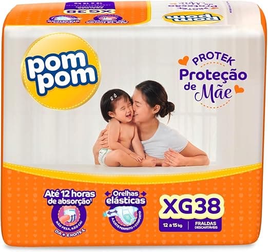 Pom Pom Protek Mega XG 38 un: de 59,99 por 39,99 com 12h proteção