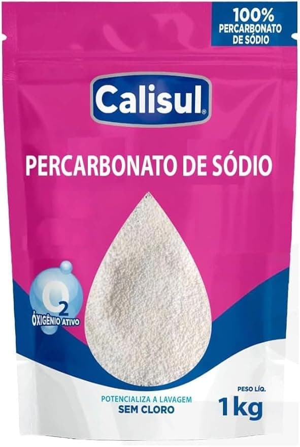 Percarbonato de Sódio 1kg tira manchas sem cloro biodegradável
