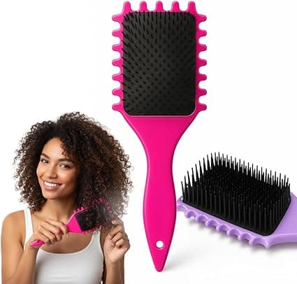 Escova de Fitagem para Cachos Definidos com Raquete Wave — R$19,90