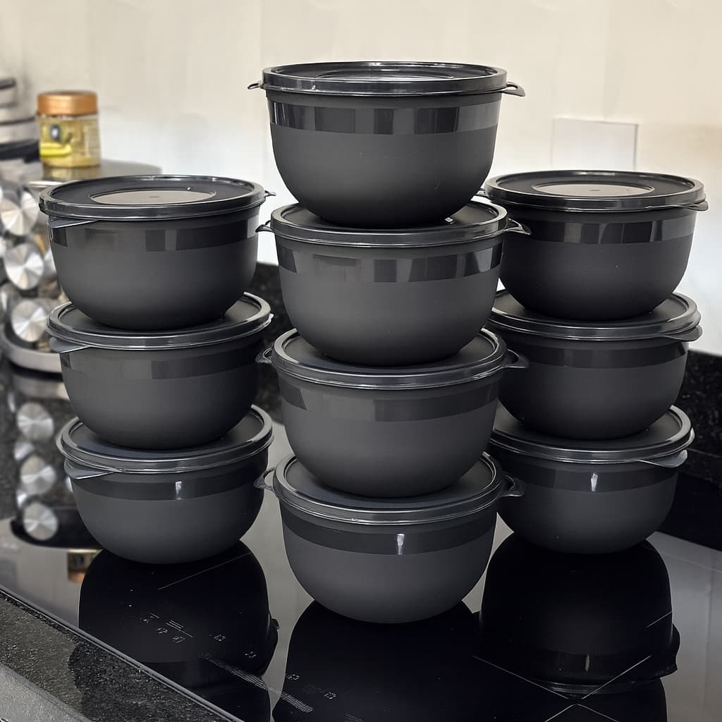 Kit 10 potes que organiza e conserva alimentos com praticidade na cozinha diária