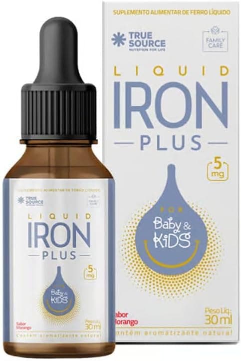 Ferro infantil Liquid Iron Plus (Morango) — R$71,93 com frete grátis