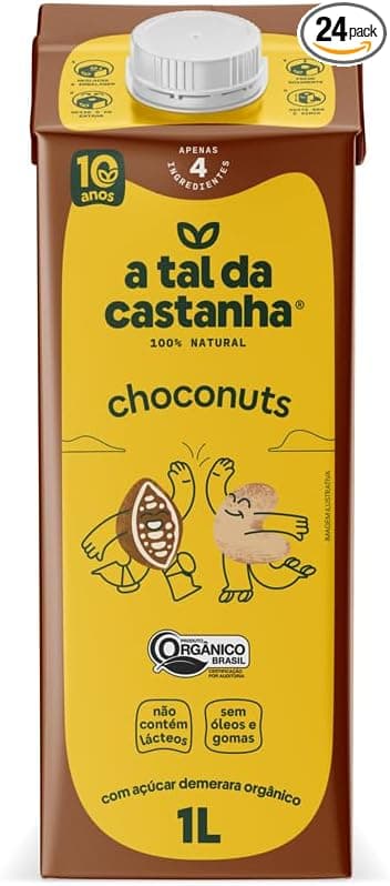 Leite vegetal A Tal Da Castanha – Castanha de Caju com Cacau Org. 1L