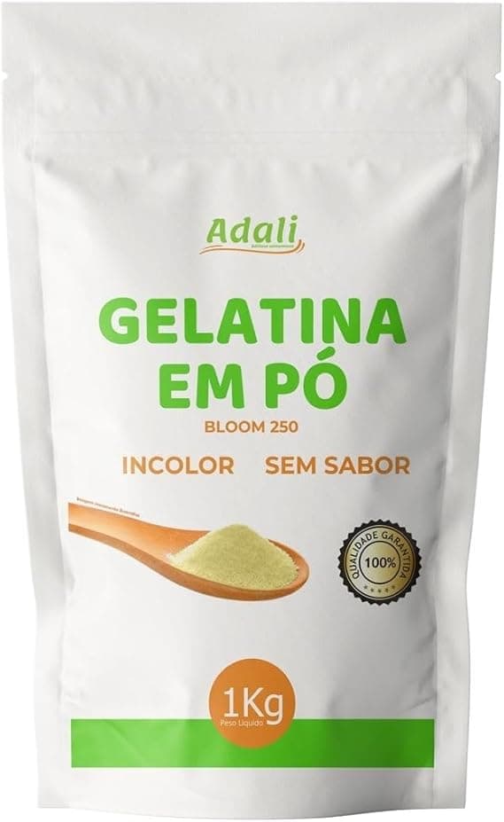Gelatina em pó Adali 1Kg neutra – R$78,90 com entrega grátis na Amazon