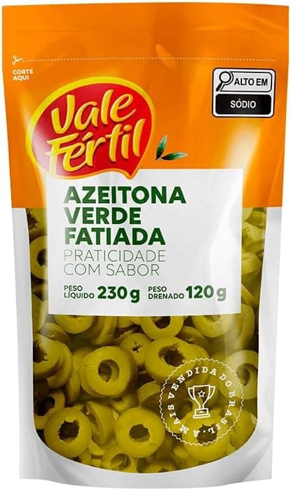 Azeitona Verde Vale Fértil em Conserva 120 g: prática por R$7,14