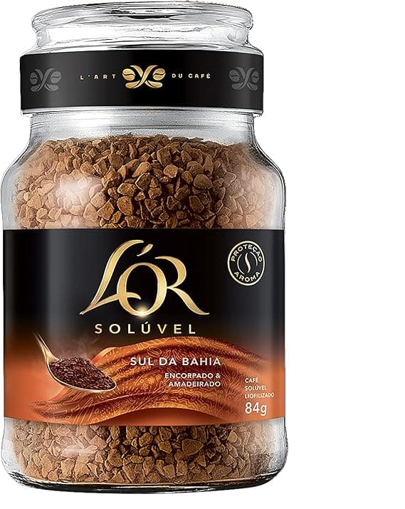 L’OR Solúvel Sul da Bahia, 84 g, por R$39,33 com frete grátis