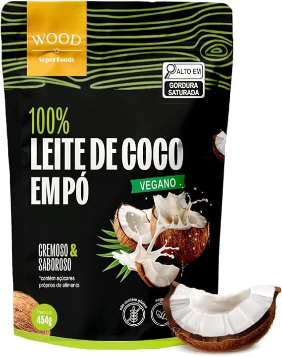 Leite de Coco em Pó Vegano Wood Superfoods a R$66,24 — pureza prática