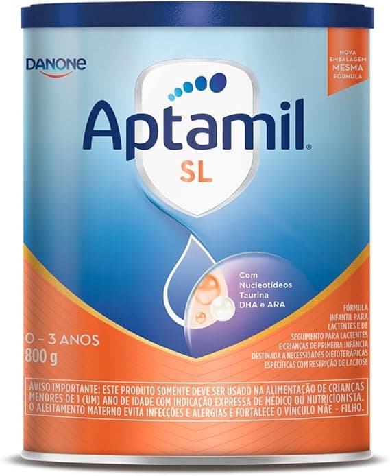 Aptamil SL 800g 0–3 anos em oferta na Amazon: R$115,99 com frete grátis